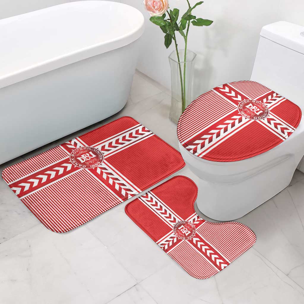 Denmark National Football Bathroom Set The Red and Whites Sporty Style - Wonder Print Shop