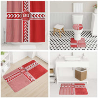 Denmark National Football Bathroom Set The Red and Whites Sporty Style - Wonder Print Shop