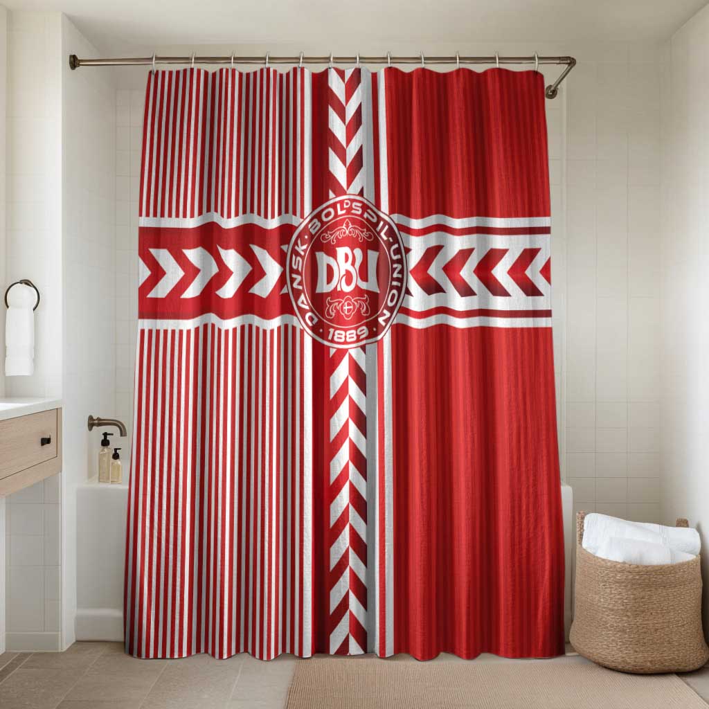 Denmark National Football Bathroom Set The Red and Whites Sporty Style - Wonder Print Shop