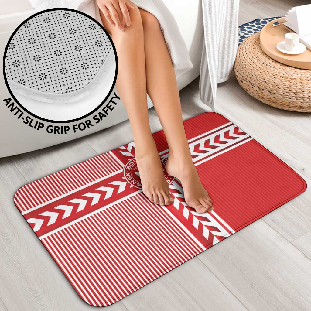 Denmark National Football Bathroom Set The Red and Whites Sporty Style - Wonder Print Shop