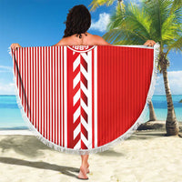 Denmark National Football Beach Blanket The Red and Whites Sporty Style - Wonder Print Shop