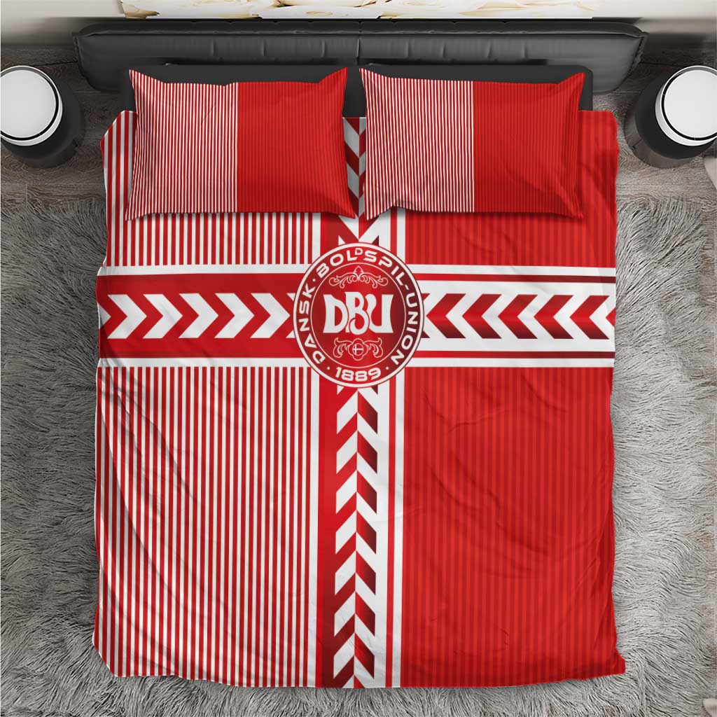 Denmark National Football Bedding Set The Red and Whites Sporty Style - Wonder Print Shop