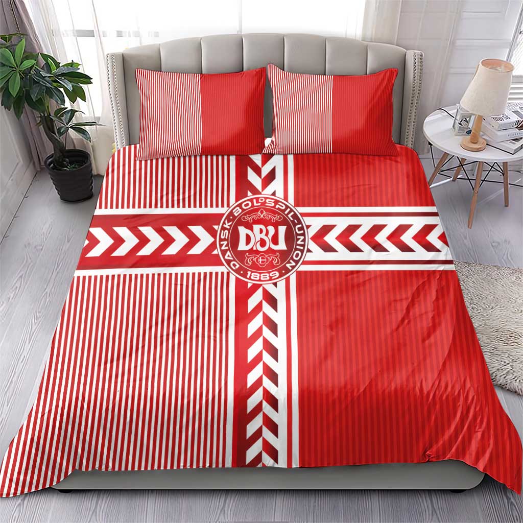 Denmark National Football Bedding Set The Red and Whites Sporty Style - Wonder Print Shop