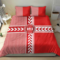Denmark National Football Bedding Set The Red and Whites Sporty Style - Wonder Print Shop
