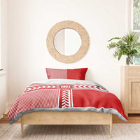 Denmark National Football Bedding Set The Red and Whites Sporty Style - Wonder Print Shop