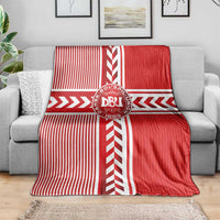 Denmark National Football Blanket The Red and Whites Sporty Style - Wonder Print Shop