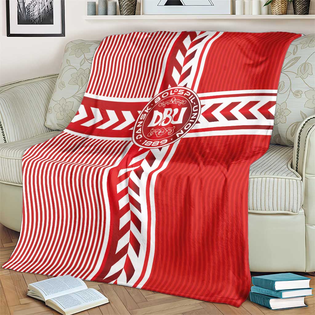 Denmark National Football Blanket The Red and Whites Sporty Style - Wonder Print Shop