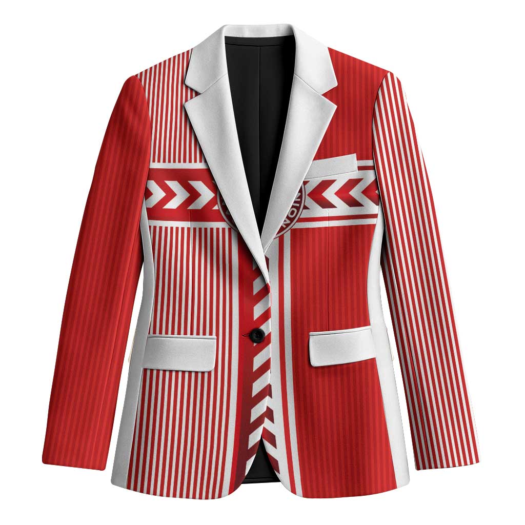 Custom Denmark National Football Blazer The Red and Whites Sporty Style - Wonder Print Shop