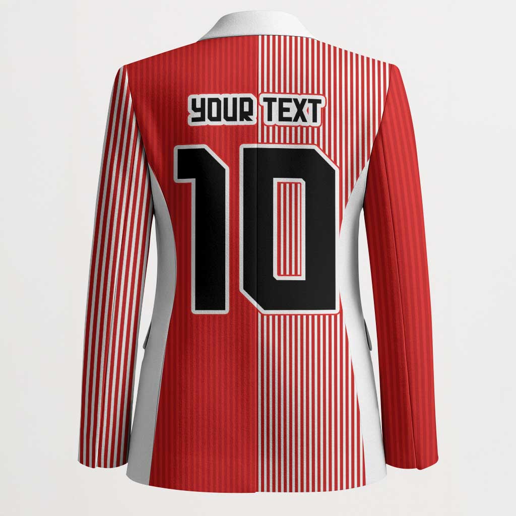Custom Denmark National Football Blazer The Red and Whites Sporty Style - Wonder Print Shop