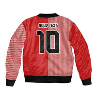 Custom Denmark National Football Bomber Jacket The Red and Whites Sporty Style - Wonder Print Shop