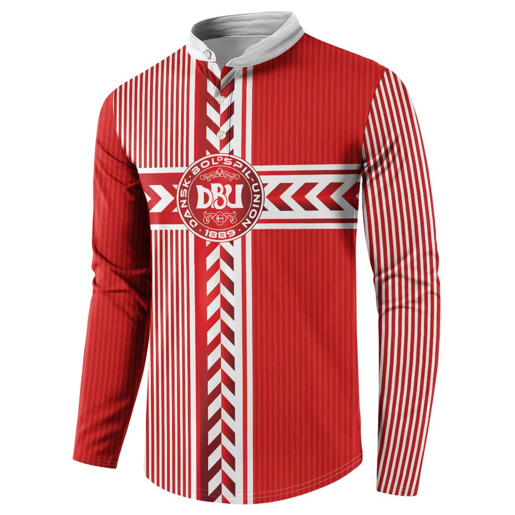 Custom Denmark National Football Button Sweatshirt The Red and Whites Sporty Style - Wonder Print Shop