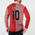 Custom Denmark National Football Button Sweatshirt The Red and Whites Sporty Style - Wonder Print Shop