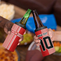 Custom Denmark National Football 4 in 1 Can Cooler Tumbler The Red and Whites Sporty Style - Wonder Print Shop