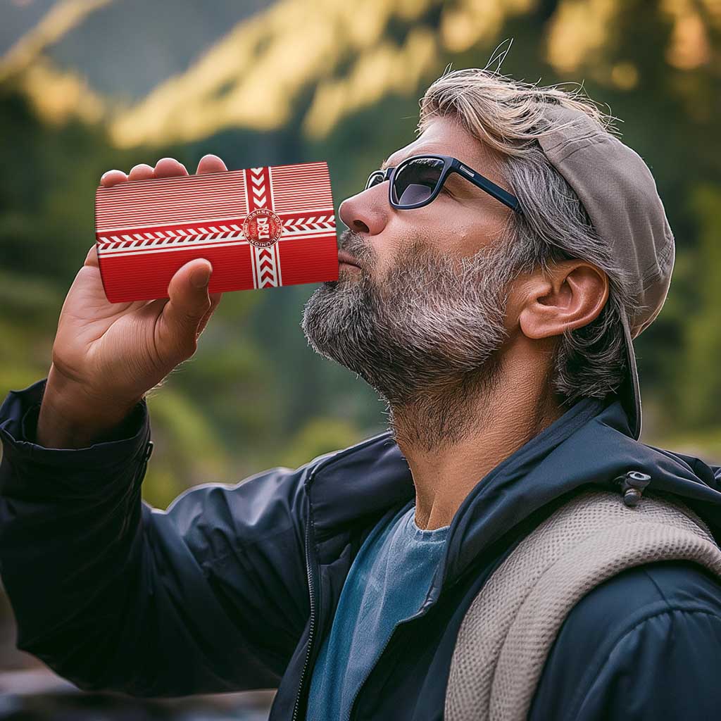 Custom Denmark National Football 4 in 1 Can Cooler Tumbler The Red and Whites Sporty Style - Wonder Print Shop