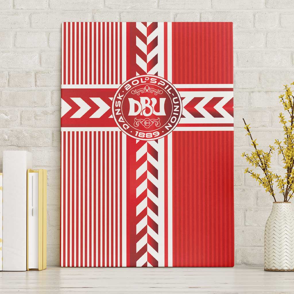Denmark National Football Canvas Wall Art The Red and Whites Sporty Style - Wonder Print Shop
