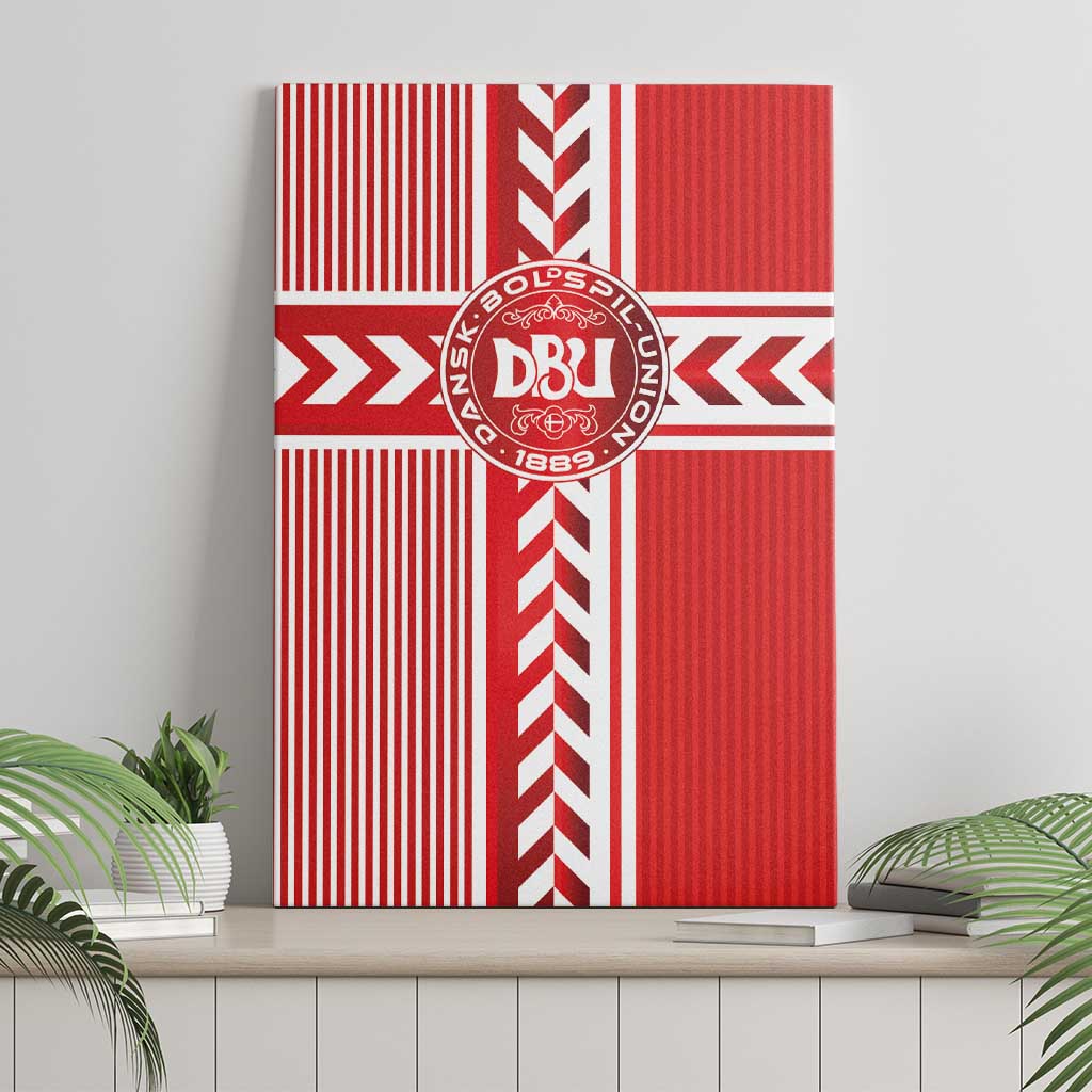 Denmark National Football Canvas Wall Art The Red and Whites Sporty Style - Wonder Print Shop