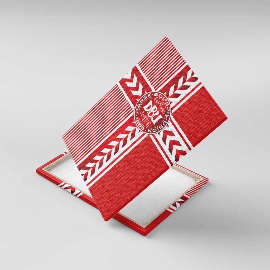 Denmark National Football Canvas Wall Art The Red and Whites Sporty Style - Wonder Print Shop