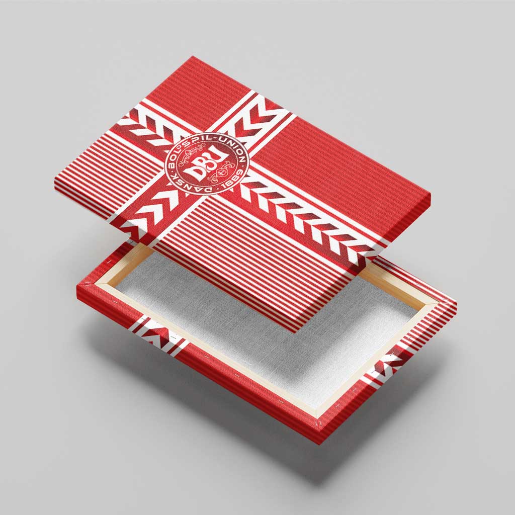 Denmark National Football Canvas Wall Art The Red and Whites Sporty Style - Wonder Print Shop