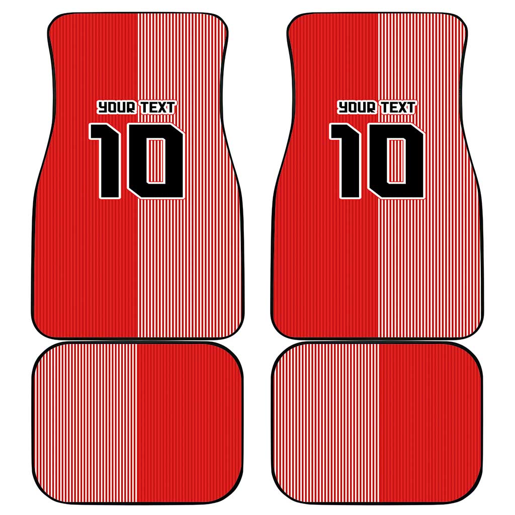 Custom Denmark National Football Car Mats The Red and Whites Sporty Style - Wonder Print Shop