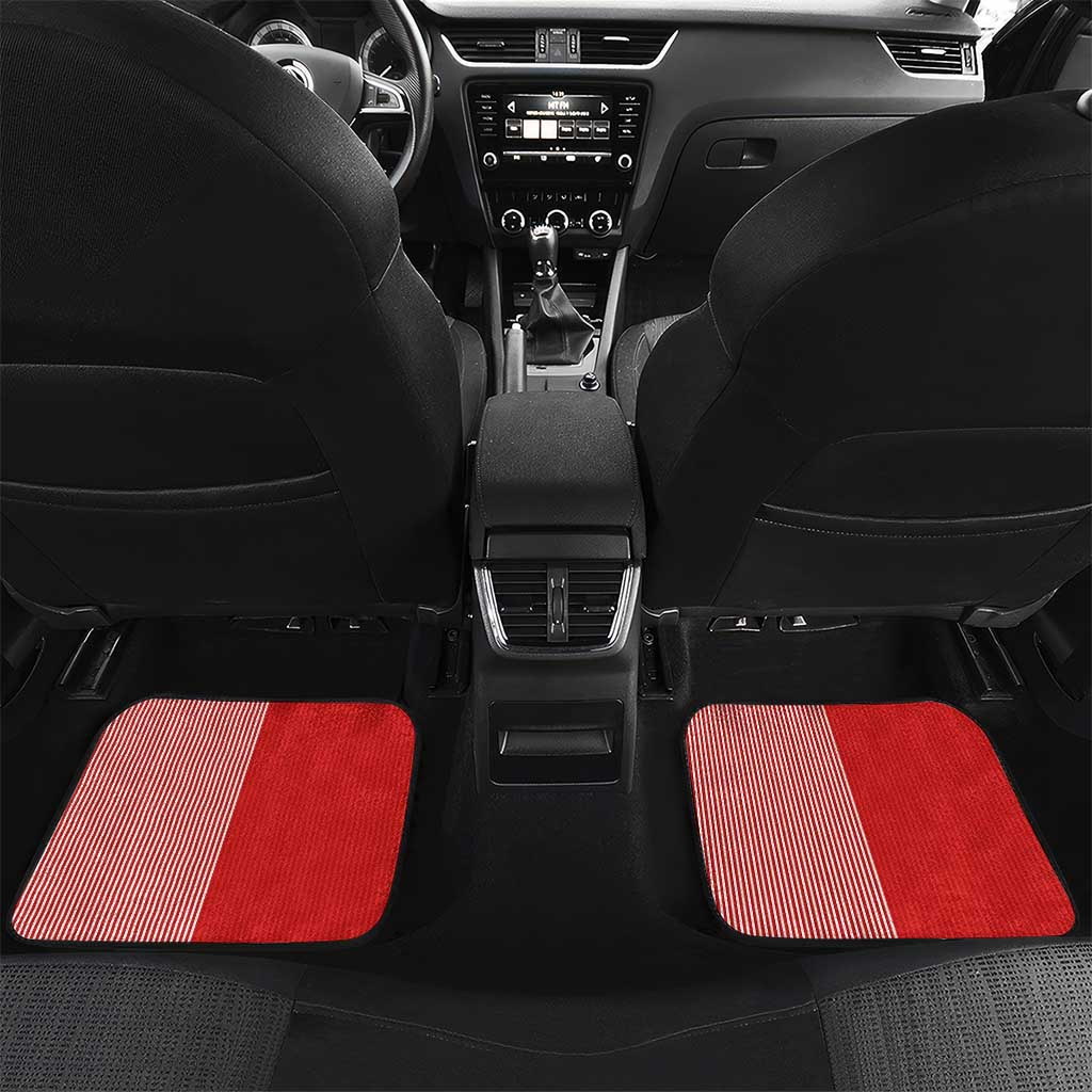 Custom Denmark National Football Car Mats The Red and Whites Sporty Style - Wonder Print Shop