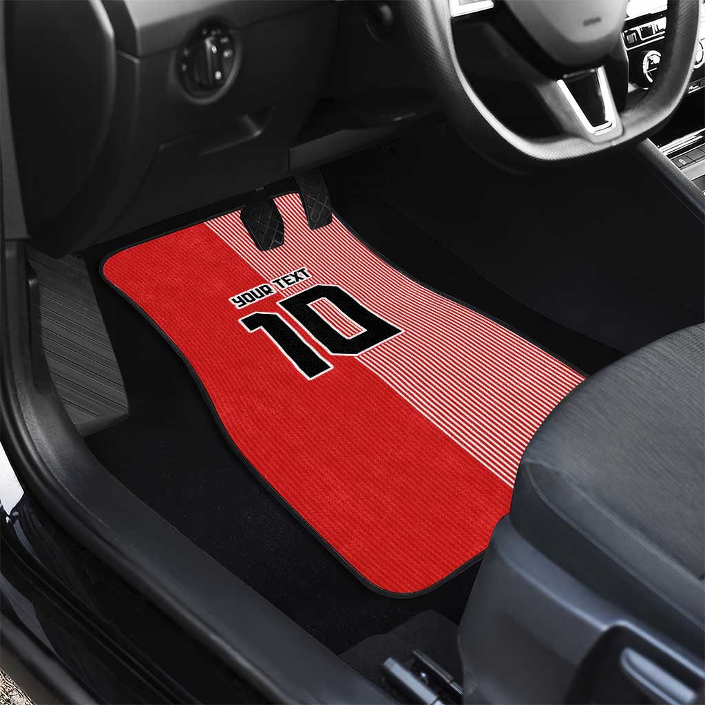 Custom Denmark National Football Car Mats The Red and Whites Sporty Style - Wonder Print Shop