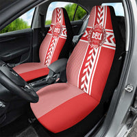 Denmark National Football Car Seat Cover The Red and Whites Sporty Style - Wonder Print Shop