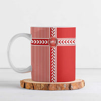 Custom Denmark National Football Ceramic Mug The Red and Whites Sporty Style - Wonder Print Shop