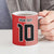 Custom Denmark National Football Ceramic Mug The Red and Whites Sporty Style - Wonder Print Shop
