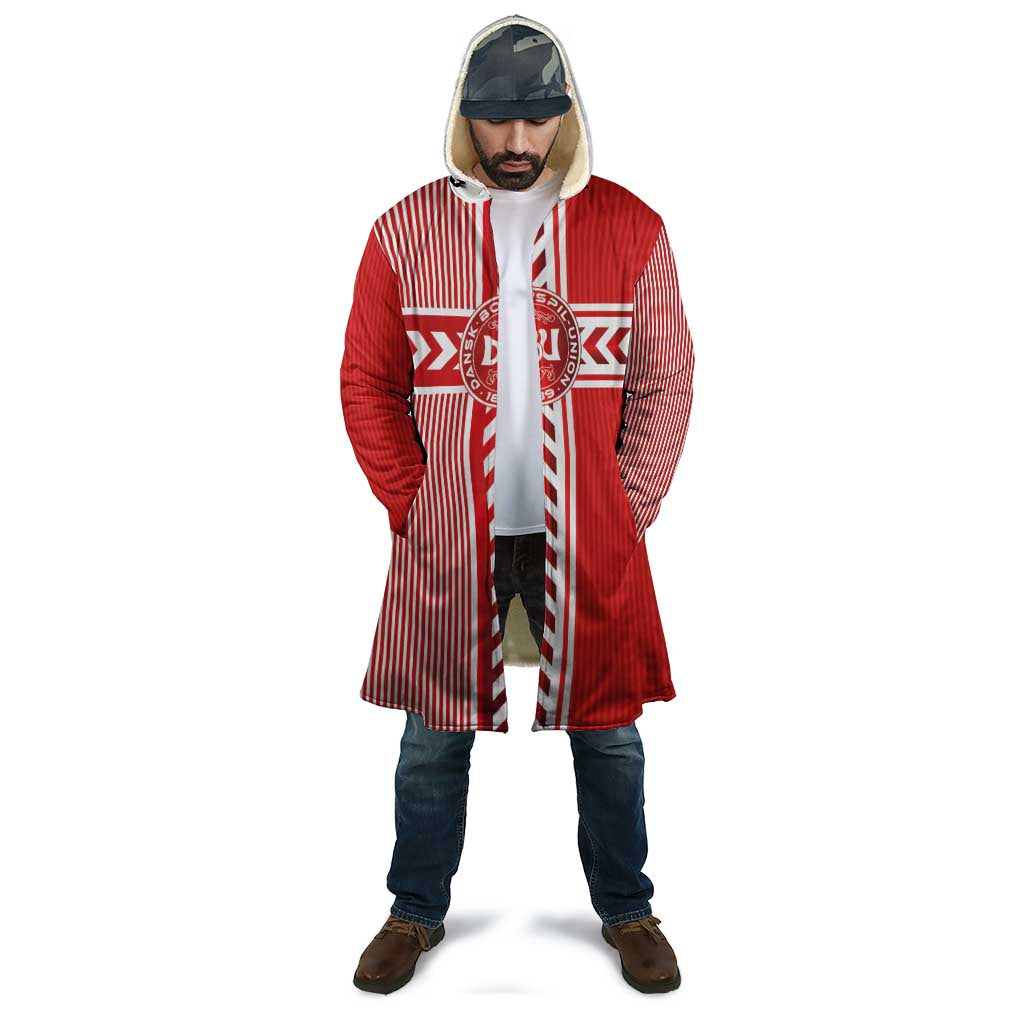 Custom Denmark National Football Cloak The Red and Whites Sporty Style - Wonder Print Shop