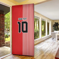 Custom Denmark National Football Door Cover The Red and Whites Sporty Style - Wonder Print Shop