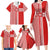 Custom Denmark National Football Family Matching Long Sleeve Bodycon Dress and Hawaiian Shirt The Red and Whites Sporty Style - Wonder Print Shop