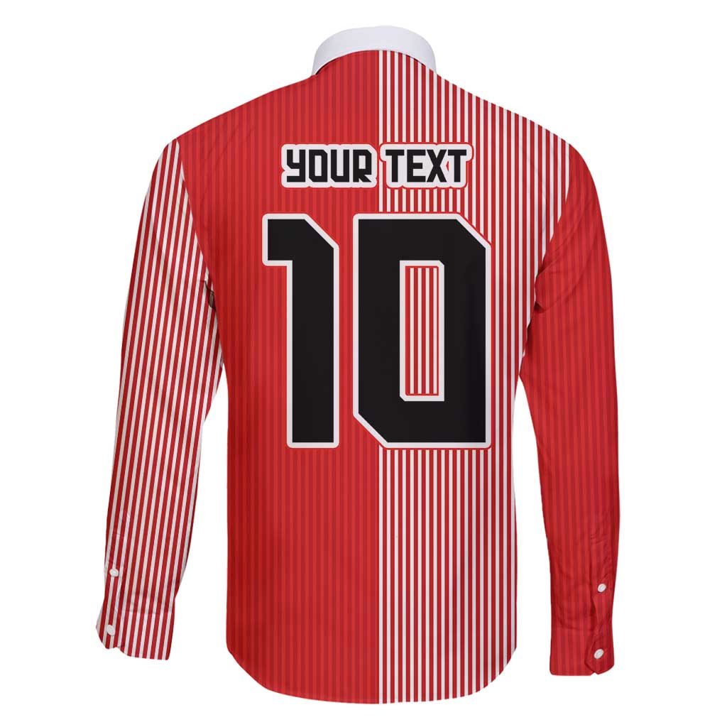 Custom Denmark National Football Family Matching Long Sleeve Bodycon Dress and Hawaiian Shirt The Red and Whites Sporty Style - Wonder Print Shop