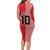 Custom Denmark National Football Family Matching Long Sleeve Bodycon Dress and Hawaiian Shirt The Red and Whites Sporty Style - Wonder Print Shop