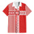 Custom Denmark National Football Family Matching Off The Shoulder Long Sleeve Dress and Hawaiian Shirt The Red and Whites Sporty Style - Wonder Print Shop