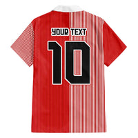 Custom Denmark National Football Family Matching Off The Shoulder Long Sleeve Dress and Hawaiian Shirt The Red and Whites Sporty Style - Wonder Print Shop