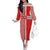 Custom Denmark National Football Family Matching Off The Shoulder Long Sleeve Dress and Hawaiian Shirt The Red and Whites Sporty Style - Wonder Print Shop