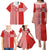 Custom Denmark National Football Family Matching Puletasi and Hawaiian Shirt The Red and Whites Sporty Style - Wonder Print Shop