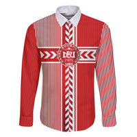 Custom Denmark National Football Family Matching Puletasi and Hawaiian Shirt The Red and Whites Sporty Style - Wonder Print Shop