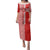 Custom Denmark National Football Family Matching Puletasi and Hawaiian Shirt The Red and Whites Sporty Style - Wonder Print Shop