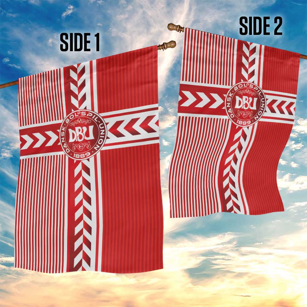 Denmark National Football Garden Flag The Red and Whites Sporty Style - Wonder Print Shop