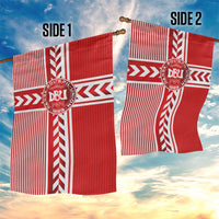 Denmark National Football Garden Flag The Red and Whites Sporty Style - Wonder Print Shop