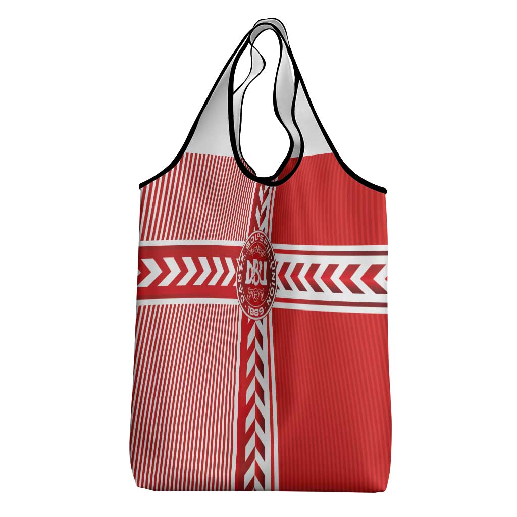 Denmark National Football Grocery Bag The Red and Whites Sporty Style - Wonder Print Shop