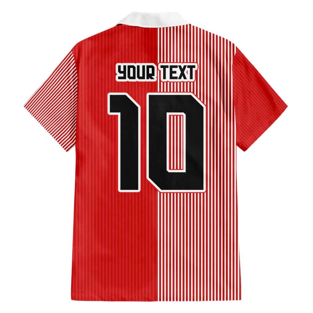 Custom Denmark National Football Hawaiian Shirt The Red and Whites Sporty Style - Wonder Print Shop