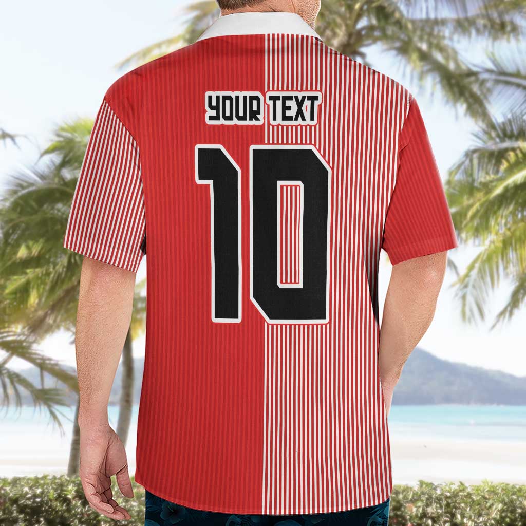 Custom Denmark National Football Hawaiian Shirt The Red and Whites Sporty Style - Wonder Print Shop