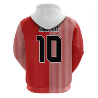 Custom Denmark National Football Hoodie The Red and Whites Sporty Style - Wonder Print Shop