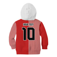 Custom Denmark National Football Kid Hoodie The Red and Whites Sporty Style - Wonder Print Shop