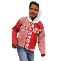 Custom Denmark National Football Kid Hoodie The Red and Whites Sporty Style - Wonder Print Shop
