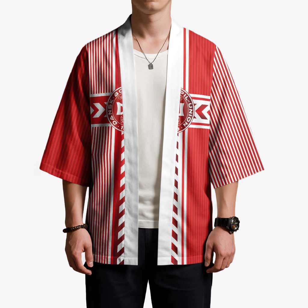 Custom Denmark National Football Kimono The Red and Whites Sporty Style - Wonder Print Shop