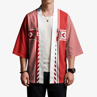 Custom Denmark National Football Kimono The Red and Whites Sporty Style - Wonder Print Shop