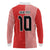 Custom Denmark National Football Long Sleeve Polo Shirt The Red and Whites Sporty Style - Wonder Print Shop